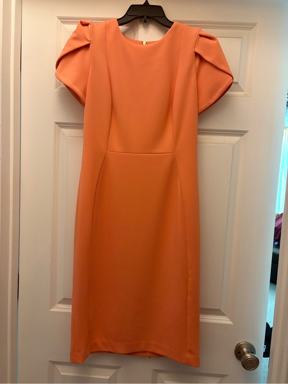 Calvin Klein Coral Pink V-Neck Dress